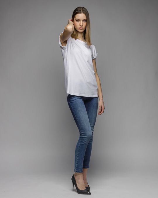 FEHÉR NŐI TOP 2D26SS4519SL0105