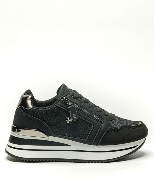 FEKETE NŐI SNEAKER  - PEARL DE26SS3520PU UL