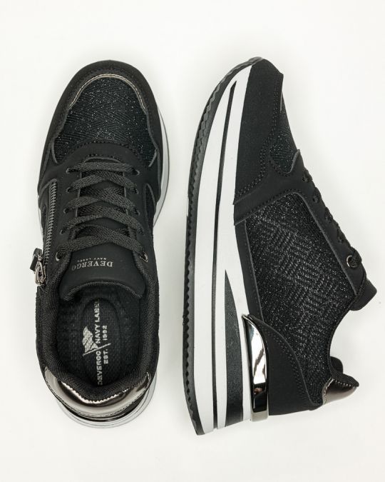 FEKETE NŐI SNEAKER  - PEARL DE26SS3520PU UL