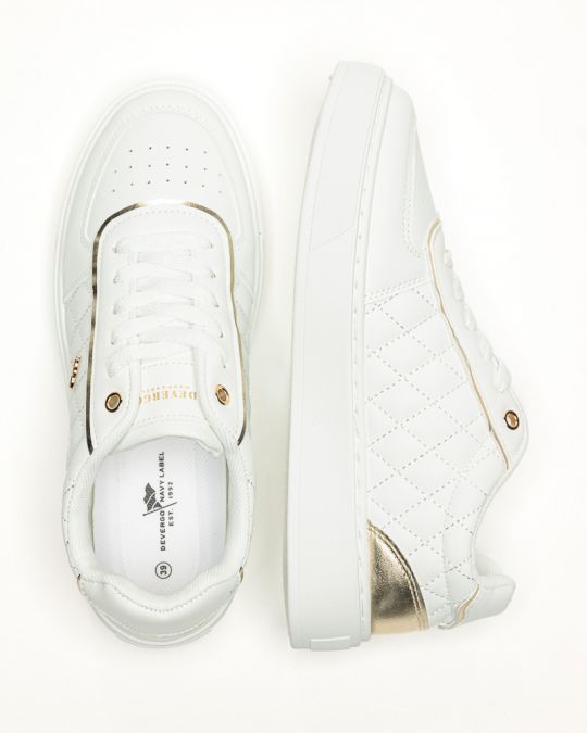 FEHÉR NŐI SNEAKER  - LAURA DE26SS5518PU UL