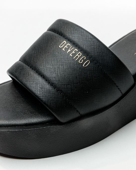 BLACK WOMEN'S SLIPPERS  - REGAN DE26SS2534PU SY