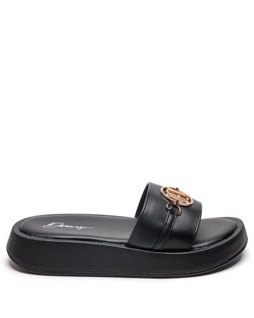 FEKETE NŐI PAPUCS  - SHARON DE26SS2521PU SY