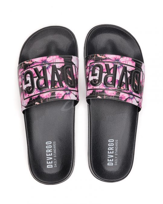 FEKETE NŐI PAPUCS  - CARAVELLA FLOWER DE26SS2526FL RE