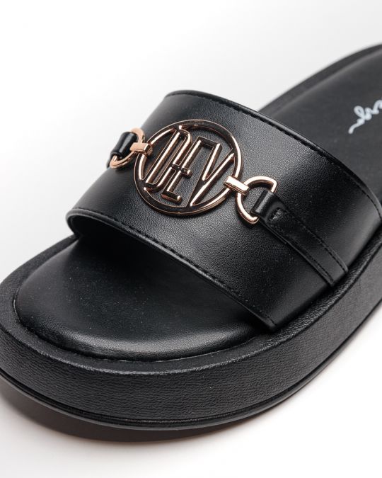 BLACK WOMEN'S SLIPPERS  - SHARON DE26SS2521PU SY