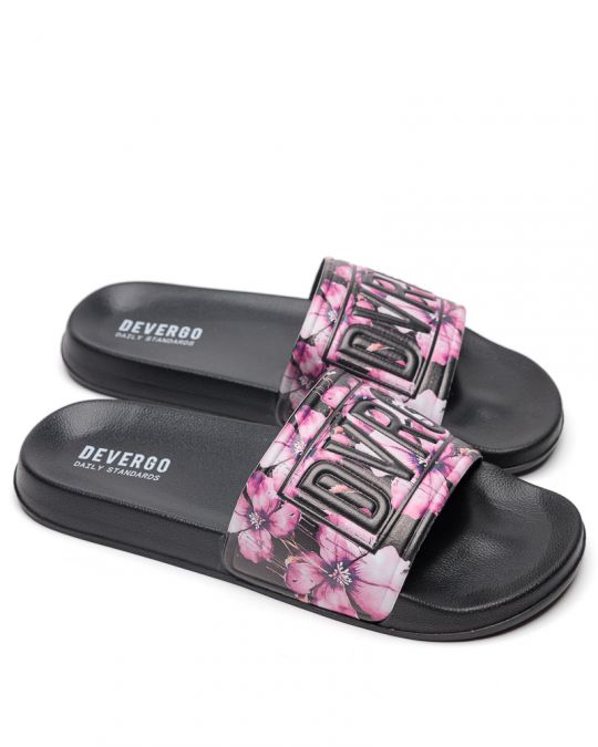 FEKETE NŐI PAPUCS  - CARAVELLA FLOWER DE26SS2526FL RE