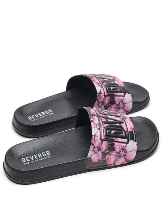 FEKETE NŐI PAPUCS  - CARAVELLA FLOWER DE26SS2526FL RE