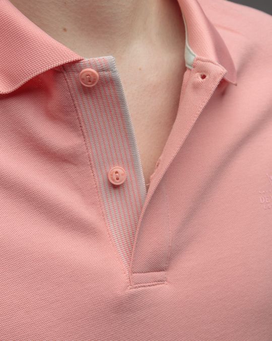 PINK MEN'S SHORT SLEEVE POLO SHIRT 1D26SS4037SS2405