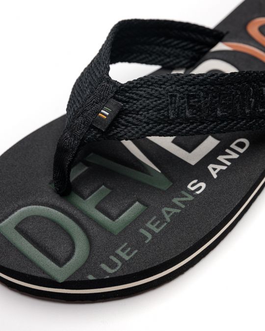 BLACK MEN'S SLIPPERS  - EDMUND DE26SS2014EV RE