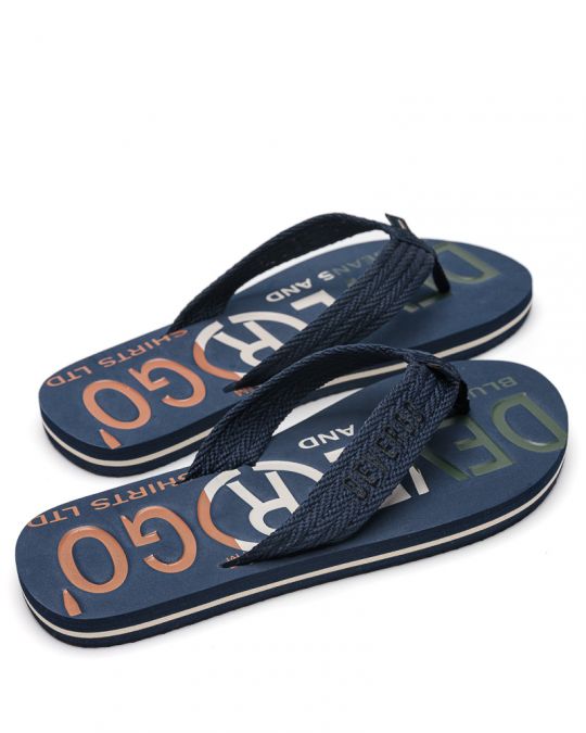 BLUE MEN'S SLIPPERS  - EDMUND DE26SS2014EV RE