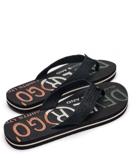 BLACK MEN'S SLIPPERS  - EDMUND DE26SS2014EV RE