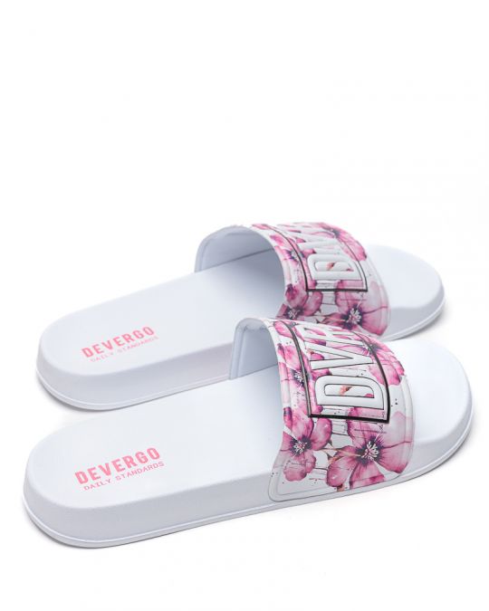 FEHÉR NŐI PAPUCS  - CARAVELLA FLOWER DE26SS2526FL RE