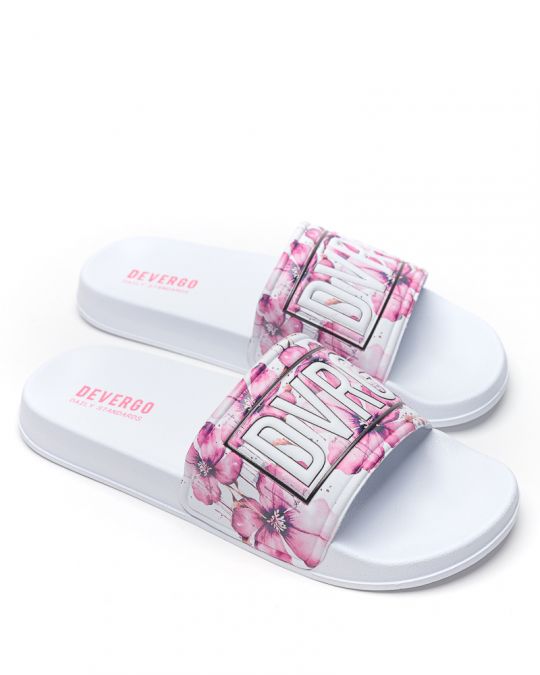 FEHÉR NŐI PAPUCS  - CARAVELLA FLOWER DE26SS2526FL RE