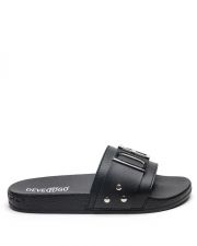 BLACK WOMEN'S SLIPPERS  - CARAVELLA LETTERS