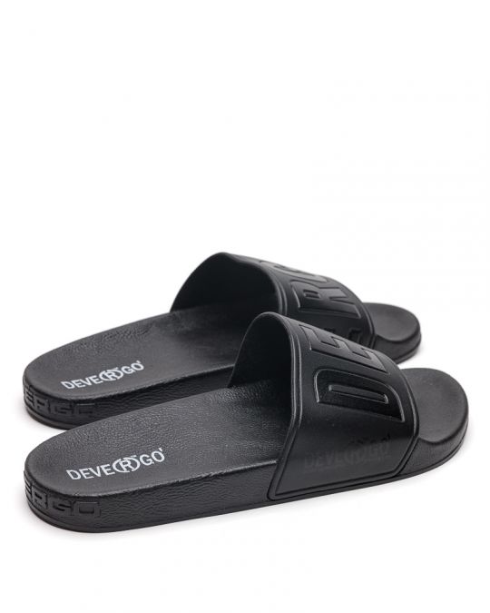 BLACK MEN'S SLIPPERS  - CARAVEL DE26SS2026PU SY