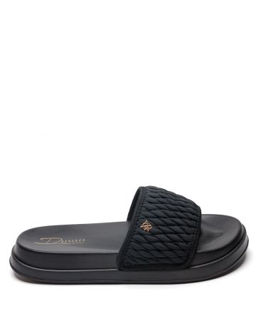 BLACK WOMEN'S SLIPPERS - SOLENA DE26SS2526NY RE