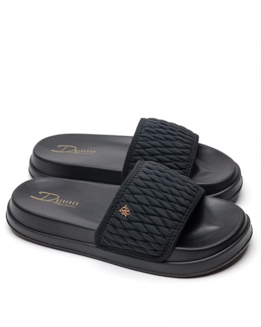 BLACK WOMEN'S SLIPPERS  - SOLENA DE26SS2526NY RE