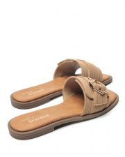 BEIGE WOMEN'S SLIPPERS  - BETTY