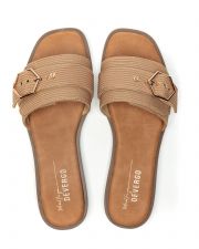 BEIGE WOMEN'S SLIPPERS  - BETTY