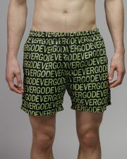 BLACK MEN'S BEACH SHORTS