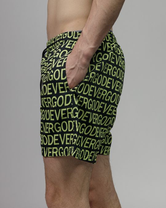 BLACK MEN'S BEACH SHORTS 1D26SS1057SP6000
