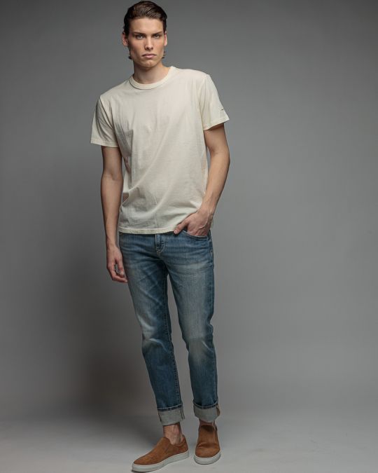 WHITE MEN'S SHORT SLEEVE T-SHIRT 1D26SS4020SS0106