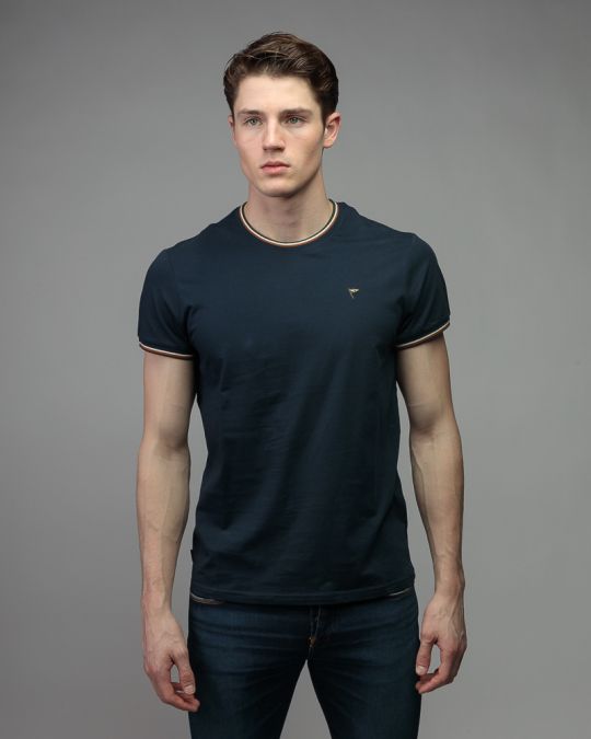 BLUE MEN'S SHORT SLEEVE T-SHIRT 1D26SS4036SS0105