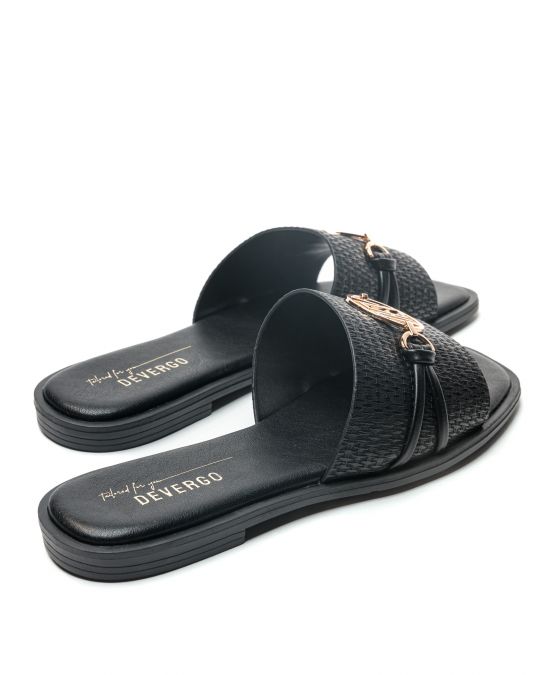 BLACK WOMEN'S SLIPPERS  - SAVANNAH DE26SS2538CA SY