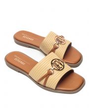 BEIGE WOMEN'S SLIPPERS  - SAVANNAH