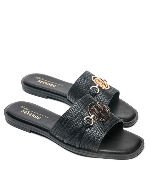 BLACK WOMEN'S SLIPPERS  - SAVANNAH DE26SS2538CA SY