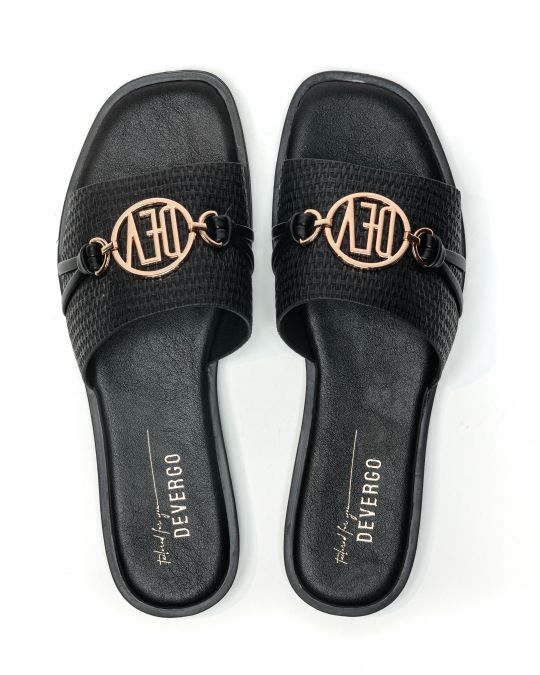 BLACK WOMEN'S SLIPPERS  - SAVANNAH DE26SS2538CA SY
