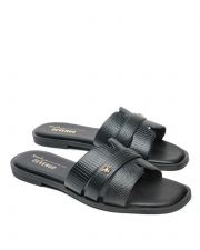 BLACK WOMEN'S SLIPPERS  - BRIELLE