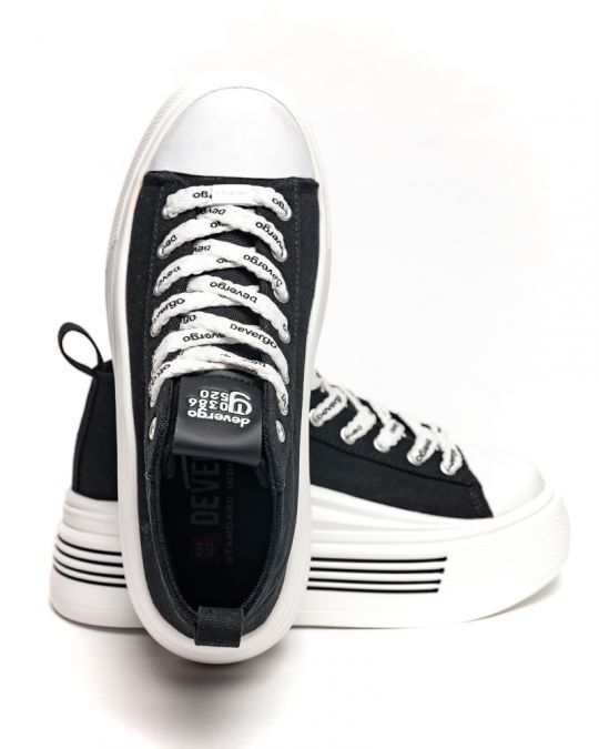 BLACK WOMEN'S SNEAKERS - CASSIE DE25SS3512TP RN