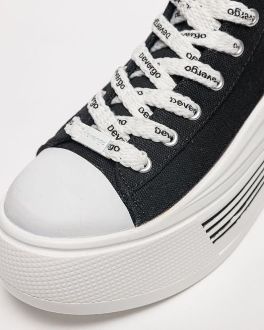 BLACK WOMEN'S SNEAKERS - CASSIE DE25SS3512TP RN