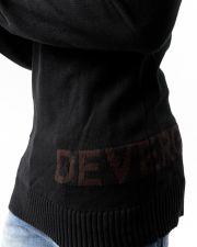 BLACK MEN'S KNITTED SWEATER