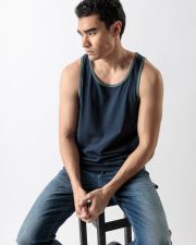 KÉK FÉRFI UJJATLAN TRIKÓ