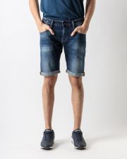 INDIGO MEN'S JEANS SHORTS - FRANK SHORTS 23043