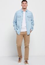 KÉK FUNKY BUDDHA FÉRFI ING