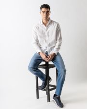 FEHÉR FÉRFI HOSSZÚ UJJÚ ING