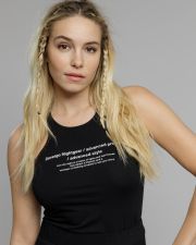 BLACK WOMEN'S SLEEVLES TOP