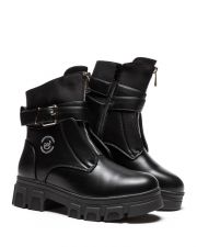 BLACK WOMEN'S BROGUE - KORINA