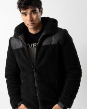 BLACK MEN'S TRANSITIONAL JACKET