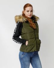 KHAKI NŐI RÖVID MELLÉNY