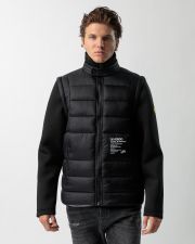 BLACK MEN'S TRANSITIONAL JACKET