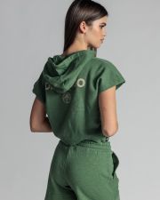 ZÖLD NŐI RÖVIDUJJÚ PULÓVER