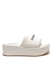 WHITE WOMEN'S SLIDES - MOLLY