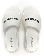 WHITE WOMEN'S SLIDES - MOLLY