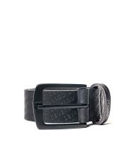 BLACK MEN'S LEATHER BELT
