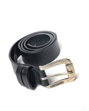 BLACK WOMEN'S LEATHER BELT