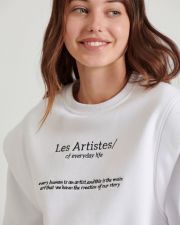 WHITE FUNKY BUDDHA  WOMEN'S PULLOVER