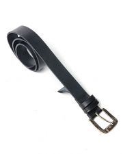 BLACK WOMEN'S LEATHER BELT